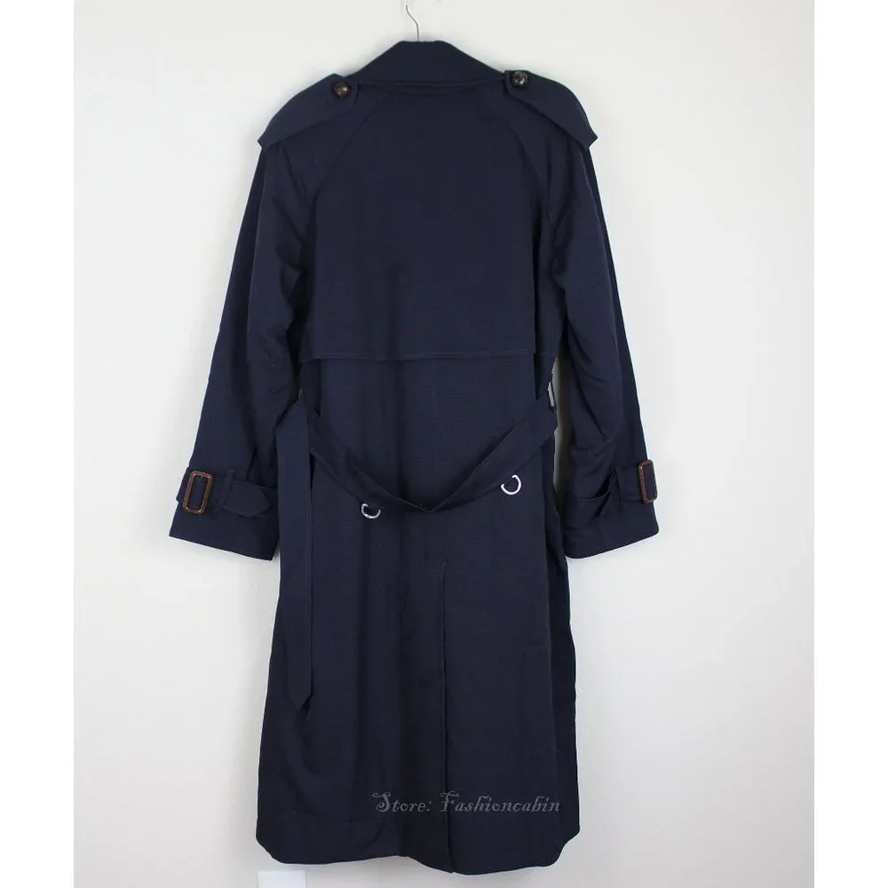 NWT Burberry Wool Belted Polyester-filling Trench Coat - Picture 7 of 16